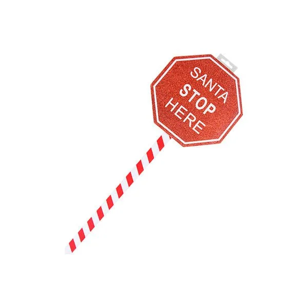 Santa Stop Here Sign