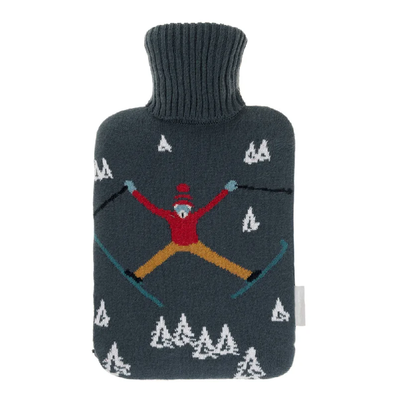 Skiing Hot Water Bottle