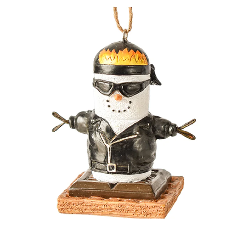 S'mores Biker Ornament