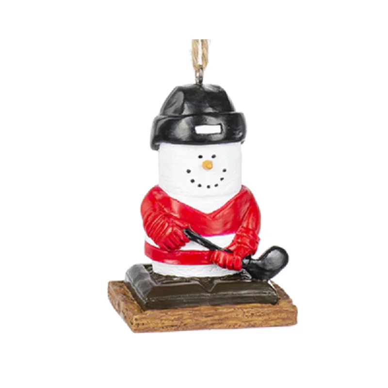 S'mores Hockey Player Ornament