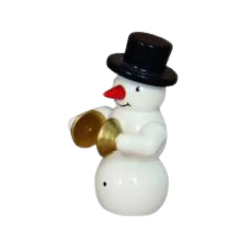 Snowman Band, Snowman with Cymbals by Erzgebirgische Holzkunst Gahlenz GmbH