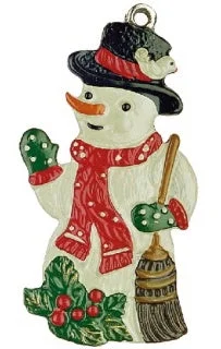 Snowman Ornament by Kuehn Pewter