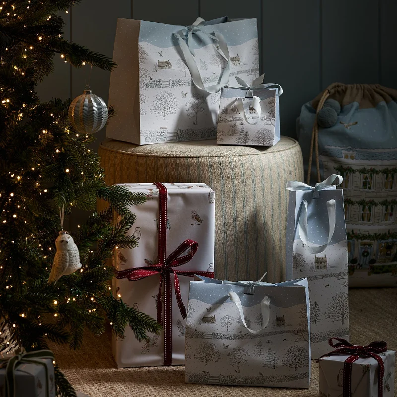 Snowy Cottage Gift Bag