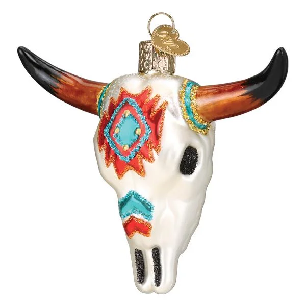 Southwestern Steer Skull Ornament - Old World Christmas