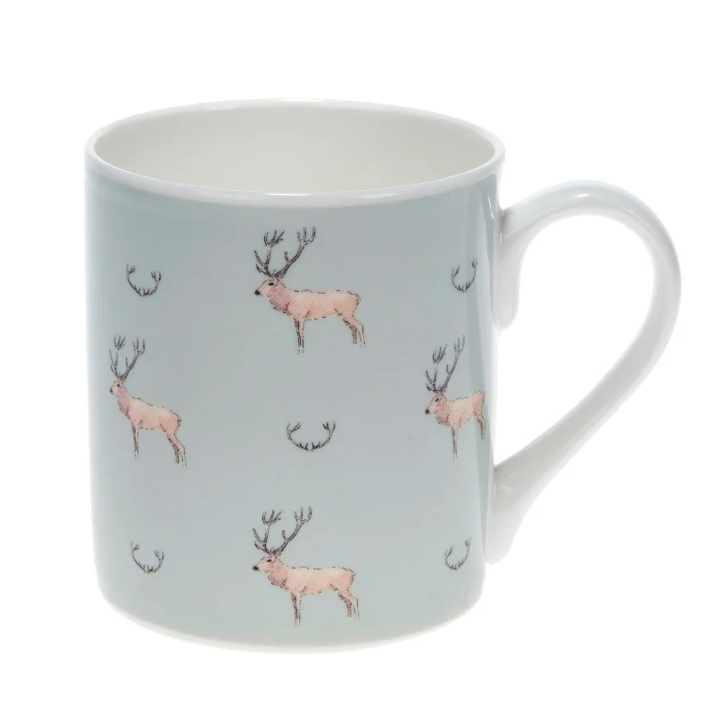 Stag & Antlers Olive Mug