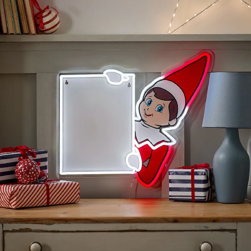 The Elf on the Shelf® LED Neon Wipe Clean Whiteboard Sign