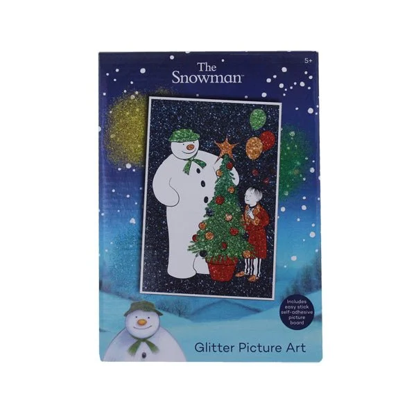 The Snowman Glitter Picture Art