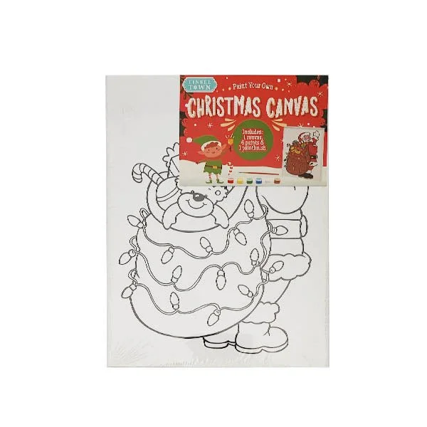 Tinsel Town P.y.o. Christmas Canvas