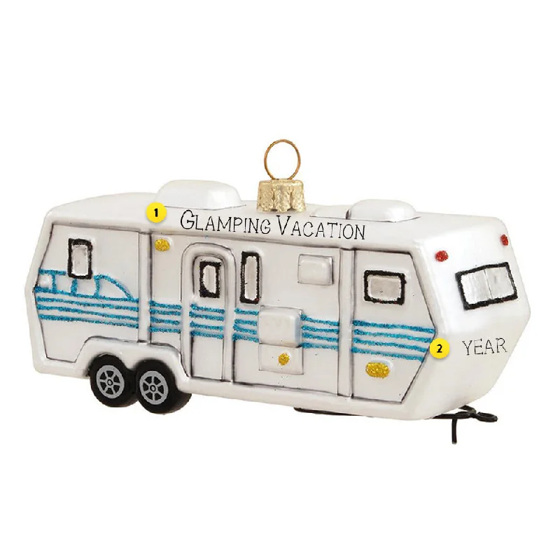 Personalized Travel Trailer Ornament