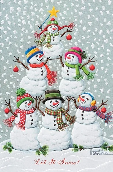 Tree of Snowmen Boxed Cards