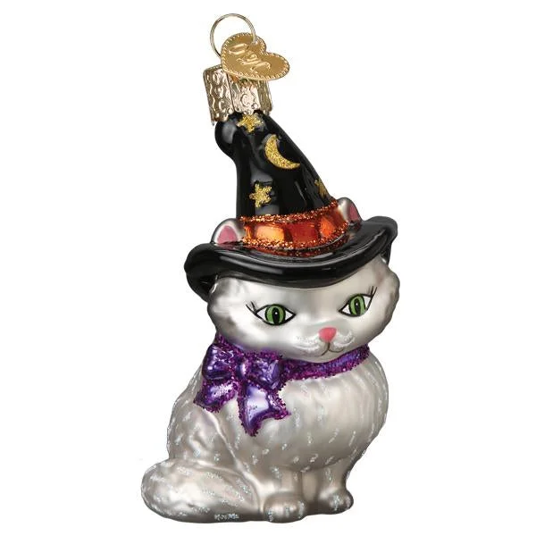 Witch Kitten Ornament - Old World Christmas